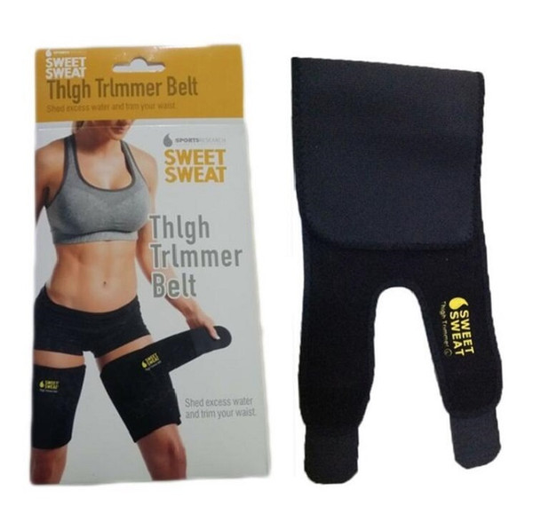 Sweet Sweat Women Men Adjustable Trimmer Belt Kneepad Muscle Protective Leggings Running Thigh Trimmer Belts Legwarmers Sports Training