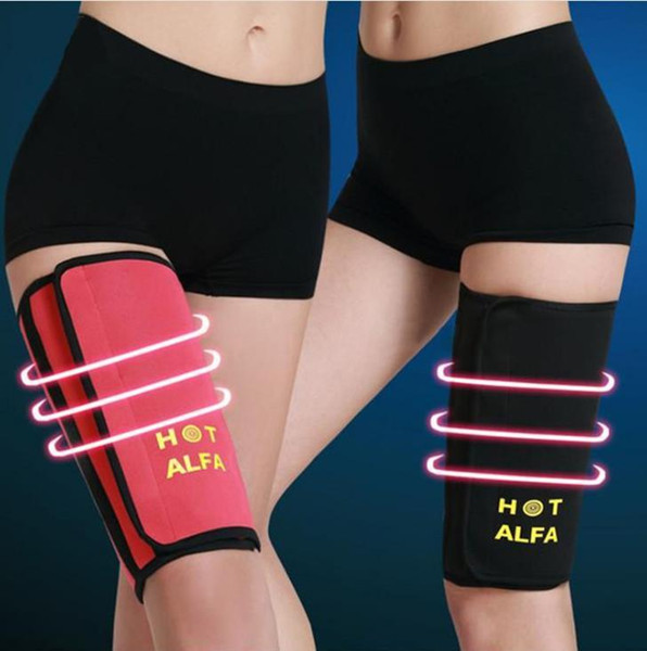 NEW Woman Leg Shaper Sauna Sweat Thigh Calories off Warmer Slender Slimming Legs Redu Fat Thermo Neoprene Compress Massage Belt