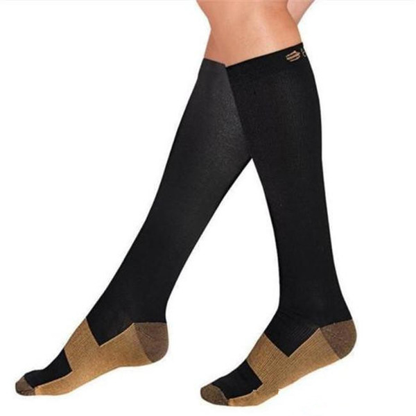 Factory Price Miracle Copper Anti-Fatigue Compression Socks Tired Achy Unisex Women Men Anti Fatigue Magic socks