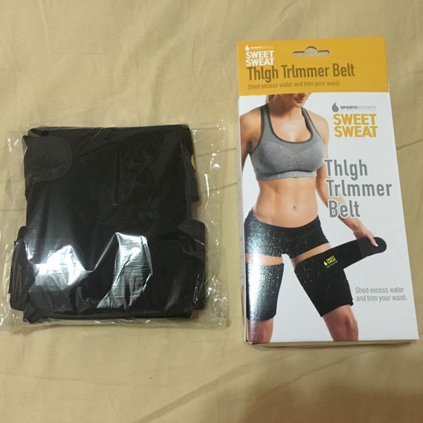 Sweet Sweat Women Men Adjustable Trimmer Belt Kneepad Muscle Protective Leggings Running Thigh Trimmer Belts Leg Warmers