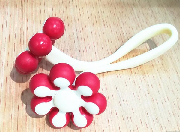 Flower leg massage wheel thin thigh roller massager mini hand silicone massager direct mail free