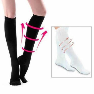2 Colors Slimming Leg Socks Achy Legs Feet Anti Fatigue Stockings Nylon Compression Stockings Leg Shaper 2pcs/pair CCA11296 200pair