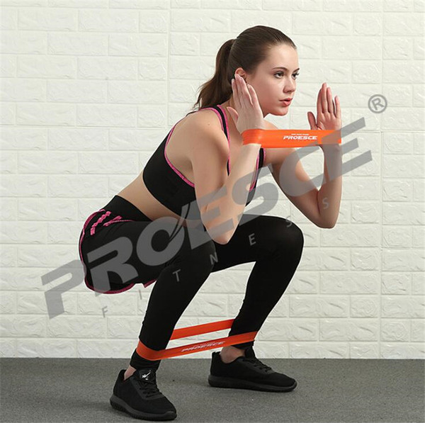 Free shipping Quality Rubber resistance bands set Fitness workout elastic training band Yoga Pilates band crossfit bodybuilding exercise 4pc