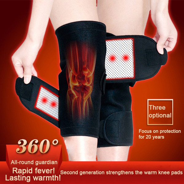 Self Heating Knee Magnetic Tourmaline Belt Therapy Knee Support Brace Protective Pain Relief Health Care knee Massager