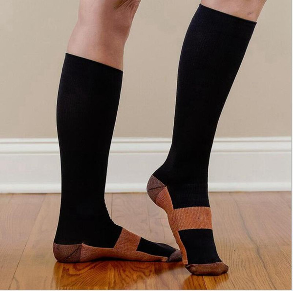 Unisex Anti-Fatigue Compression Socks Foot Pain Relief Soft Miracle Copper Magic Sock With Retail Package