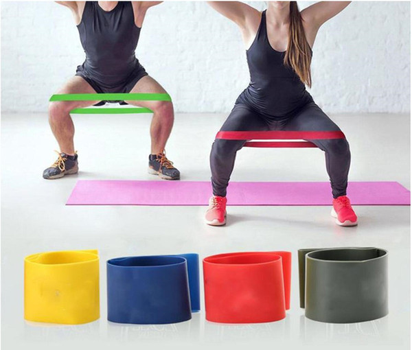100% Natural 600*50*0.7mm Latex Body Building Fitness Exercise High Tension Muscle Home Gym For Leg Ankle Weight Training Free Shipping