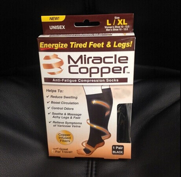 Via EMS/Fedex 300Pairs/lot New Socks Compression Anti Fatigue Soothe Tired Achy for Women/Men S/M L/XL with Retail Box