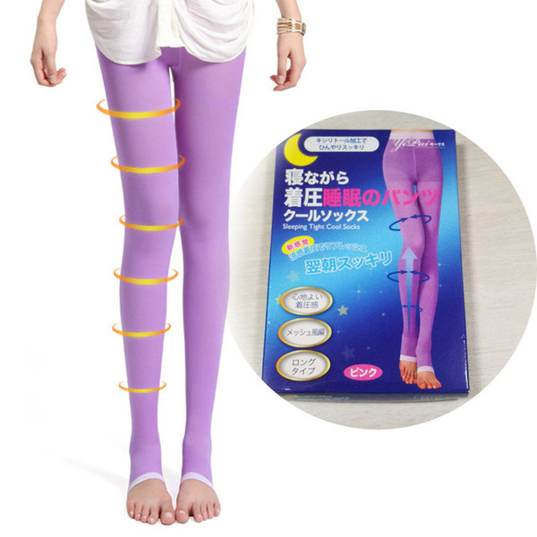 Leg Shaper 680D Sleeping Pants Durable Flat And Not Curling Stovepipe Breathable Relaxation And Slimming Hip Socks Leg Pressure Sock
