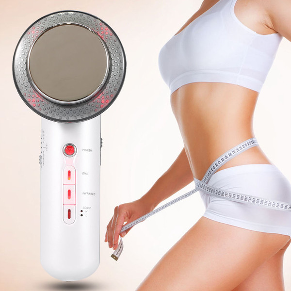 Portable 3 in 1 home use beauty product EMS ultrasonic infrared Ultrasound Slimming Fat Cavitation Body Contour Beauty equipment