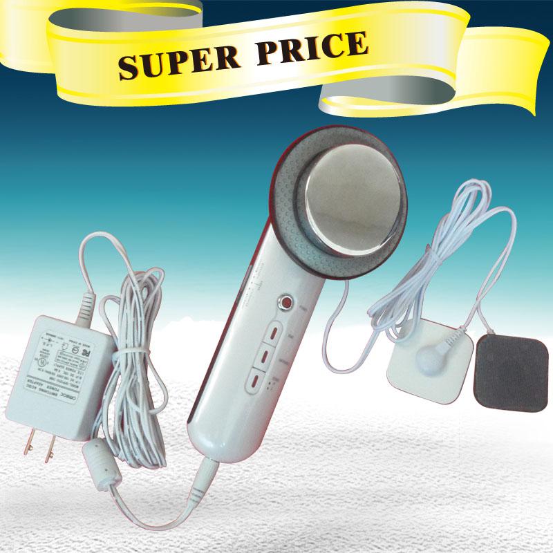 Handle 3 in 1 Ultrasonic Facail Machine Micro Current Slimming Infrared Heating Beauty Machine