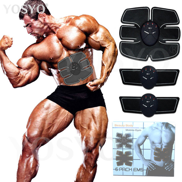 Smart EMS Muscle Stimulator Wireless Electric Pulse Treatment ABS Fittness Slimming Beauty Abdominal Muscle Exerciser Trainer BG