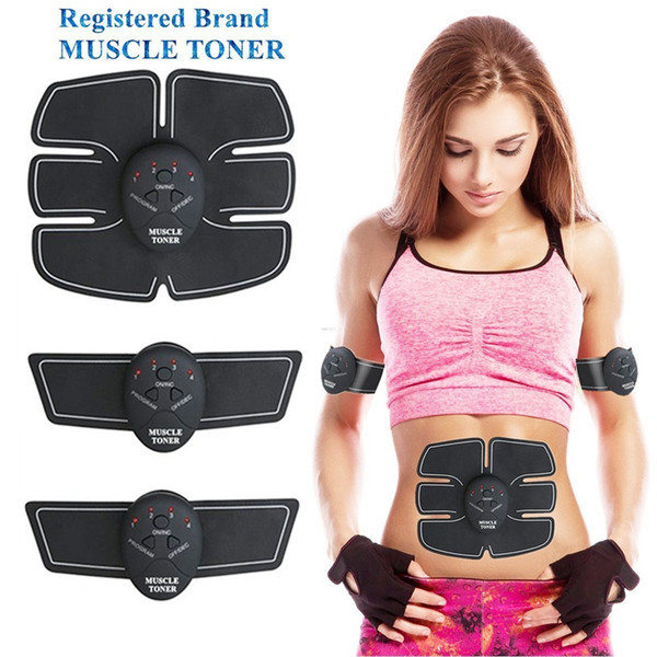 Li-ion Wireless Abdominal Muscle Toner Body Toning Fitness EMS Fit Weight Muscle Training Electrical Muscle Stimulation Smart Fitness DHL