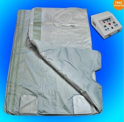 Quick effect 2 Zone Infrared Sauna Blanket FIR Far infrared Slimming heating SPA Therapy PORTABLE WEIGHT LOSS DETOX machine