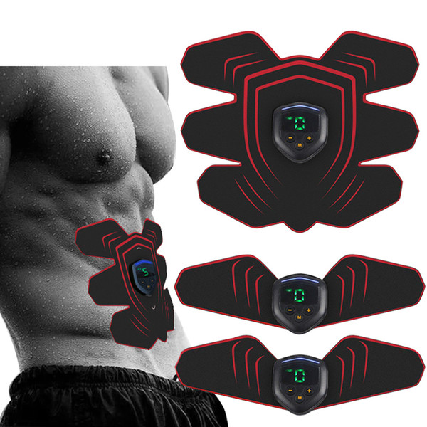 EMS Health Abdominal Muscle Stimulator Electric Weight Loss Massager Sports Trainer Recharge Body Slim Vibrator Sticker Unisex (Ready Stock)