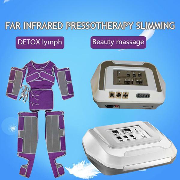 2019 Newest AIR WAVE PRESSURE far infrared PRESSOTHERAPY SLIMMING DETOX lymph Beauty massage MACHINE Fast Shipping CE,DHL