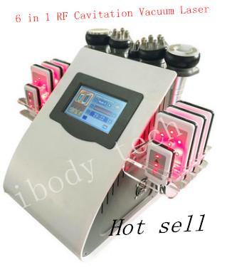 6 in 1 RF Cavitation Vacuum Laser reduce cellulite machine body slimming device RF skin lifting beauty equipment Weight loss machine