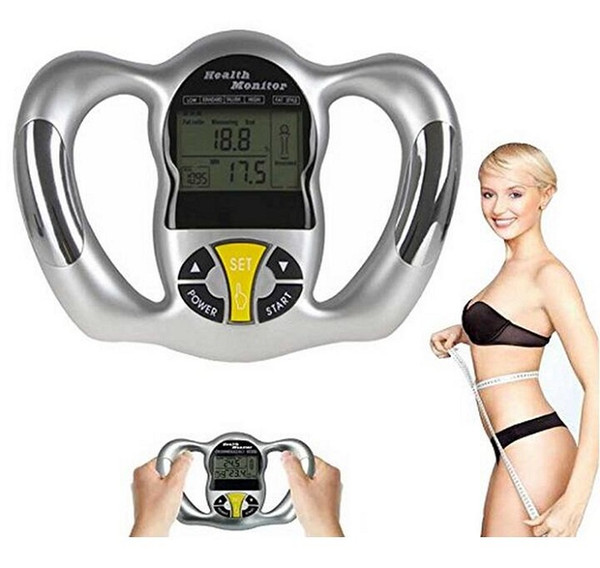 Body Fat Monitors Handheld LCD Display BMI detector Fat analyzer weight losing measure instrument Health Care