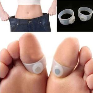 Magnet Lose Weight New Technology Healthy Slim Loss Toe Ring Sticker Silicon Foot Massage Feet 1 pair=2pcs