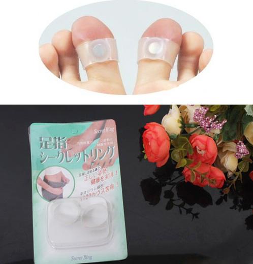 Hottest Selling Health and Beautiful Slimming Silicon Magnetic Foot Massage Toe Rings Diet Lose weig