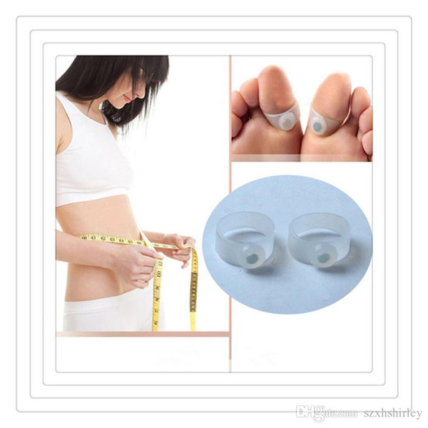 Magic Toe Rings Slimming Silicone Foot Massage Magnetic Toe Ring Care Fat Weight Loss Health Tools Free Shipping