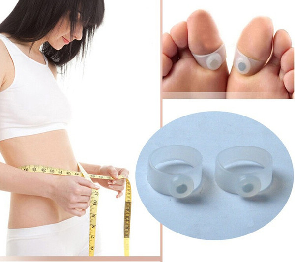 Magnet Lose Weight New Technology Healthy slim loss Toe ring sticker silicon foot massage feet loss weight reduce Factory price Free DHL