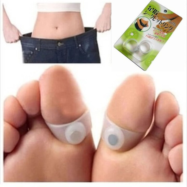 Factory Price! 2000Pcs Magnetic Silicon Foot Massage Toe Ring Weight Loss Slimming Easy Healthy magic slimming toe ring