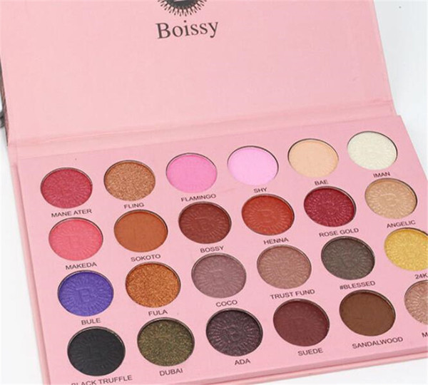 NEW BOISSY Palette Eyeshadow Makeup Ultra Pigmented Glitter Shadows Shimmer Beauty Cleof Cosmetics Eye Shadow Palette 24 Colors Set