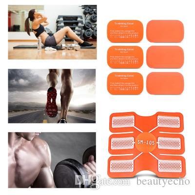 6pcs Arm Abdomen Trainer Pad Fitness Gear Accessories Gel Sheet for Muscle Sculpting Replecament Gel Stickers Patch Pads Silicone Hydrogel