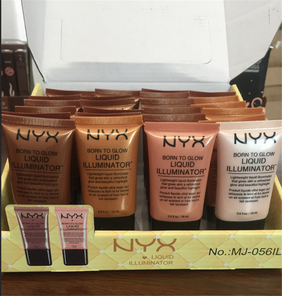 NYX Liquid Foundation Face Concealer Makeup Born To Glow Liquid Illuminator BB Cream Make Up Powder Cosmetics Skin Care 18ml