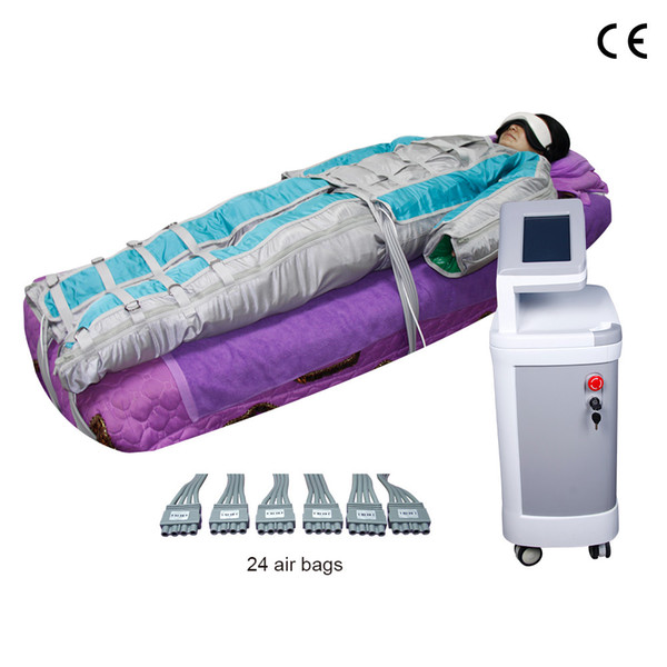 Stationary 24 chambers air-cells pressotherapy lymphatic drainage massage machine slimming device improve blood circulation function machine