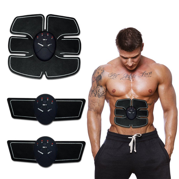 EMS Wireless Muscle Stimulator Smart Fitness Abdominal Training Device Electric Weight Loss Stickers Body Slimming Belt Unisex J1755