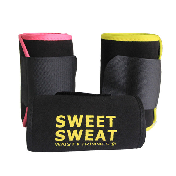 Sweet Sweat Premium Waist Trimmer Unisex Belt Slimmer Exercise Waist Wrap Belt With Retail Package 3 Colors 3 Sizes