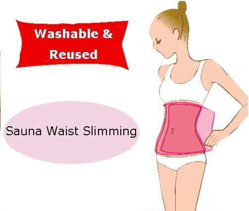 Sauna Slimming Belt Belly Slimming Lose Weight Slim Patch Sauna Pink Waist Belt Shape-up 1pack=1pc