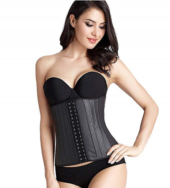 Women's Latex Waist Trainer Slimming Cincher Underbust Corsets Training Tummy Control Body Shaper Long Torso Waist Cincher