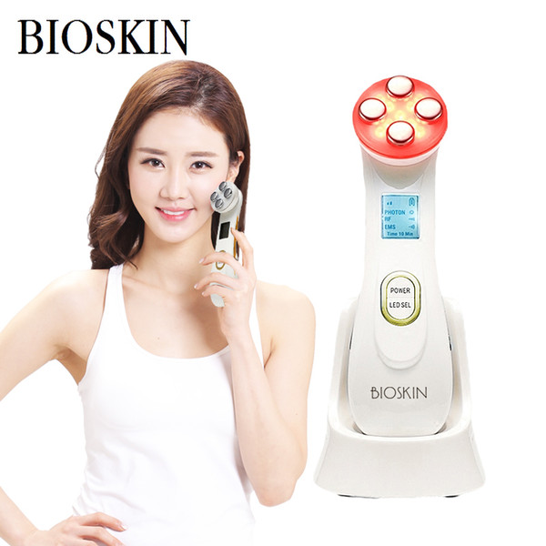 Bioskin Led Photon Skin Rejuvenation Ems Mesotherapy Electroporation Face Rf Radio Frequency Skin Care Tighten Lifting Massager C19022101