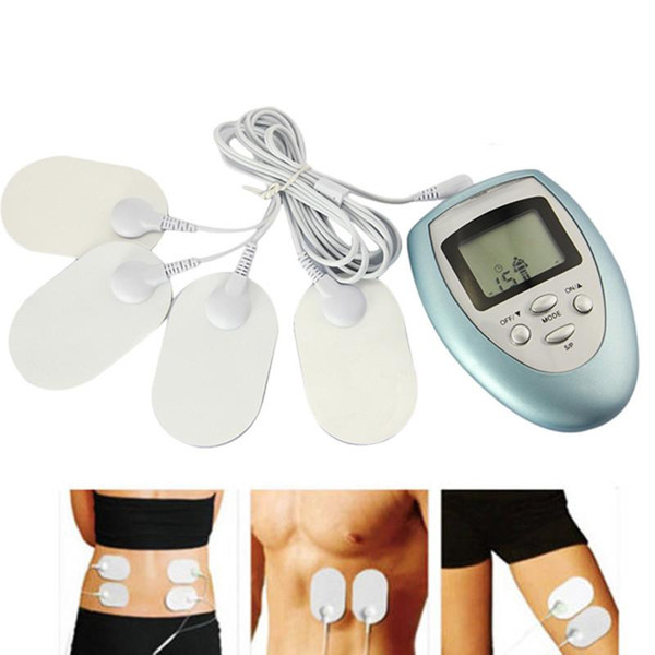 ES1018 mini electric ems TENS body slimming therapy massage shock vibrating meridian pulse muscle stimulator pain relief massager