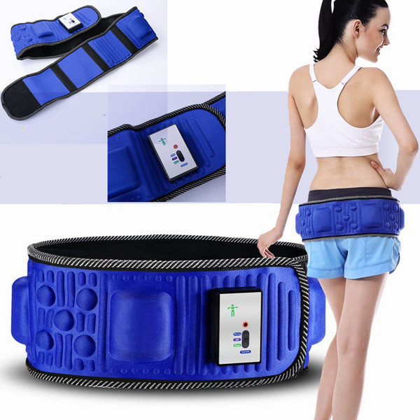 Electric Vibrating Slimming Belt Massage Waist Vibration Exercise Slimming Leg Belly Fat Burning Heating Abdomen Massager Waist Trimmer Belt