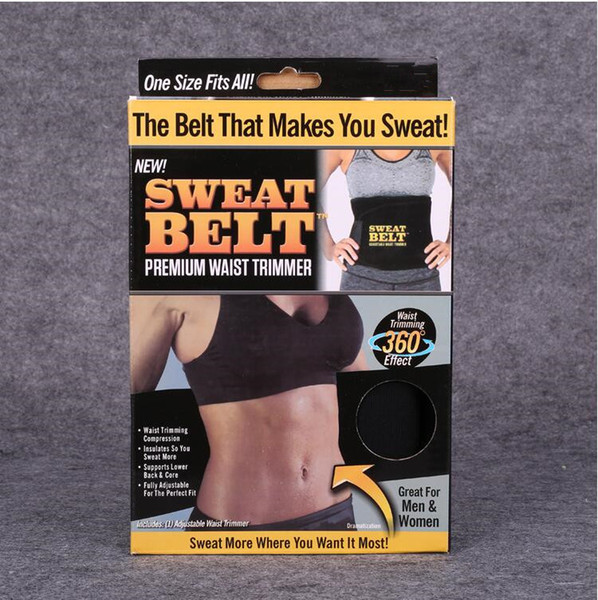 Sweat Waist Trimmer Belt Premium Fitness Belt for Men & Women Slimming Belt Factory Price 100pcs