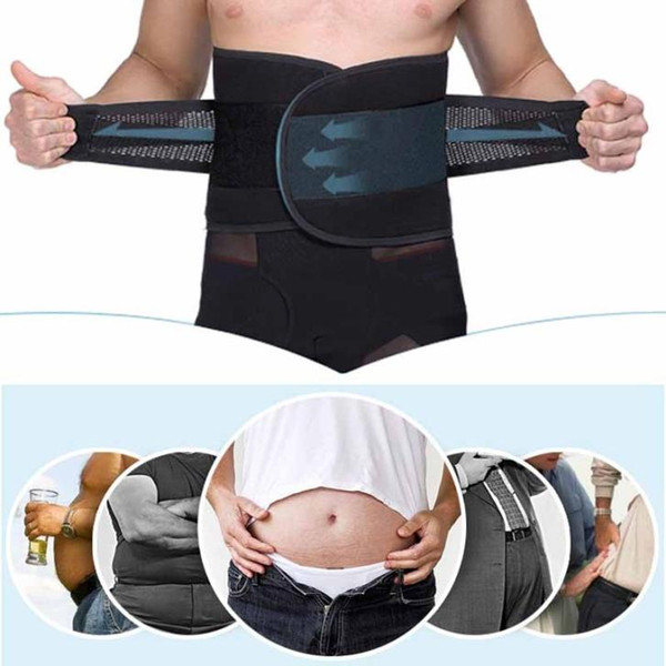 reathable Slimming Belt Corset Men Body Shaper Trainer Male Bodysuit Mens Waist Cincher Corsets Slim Waist Support Shapers