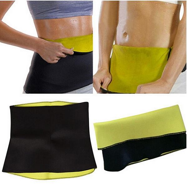 Super Stretch Gym Women Neoprene Body Shaper Sauna Slimming Abdomen Belly Belt Fit Sweat Waist Trainer Belt Hot Shapers,with retail pacakge