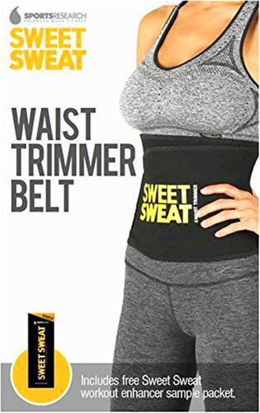 100pcs/lot New latex Sweet Sweat Waist Trimmer Belt Premium Fitness Belt for Men & Women Slimming Belt