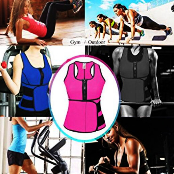 Resistance Bands Waist Cincher Sweat Vest Trainer Tummy Girdle Control Corset Body Shaper for Women Plus Size S M L XL XXL 3XL 4XL