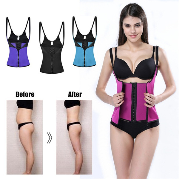 Hot 2 in 1 Women Slimming Corset Shapewear Body Shaper Tummy Waist Trimmer Fitness Belt Vest