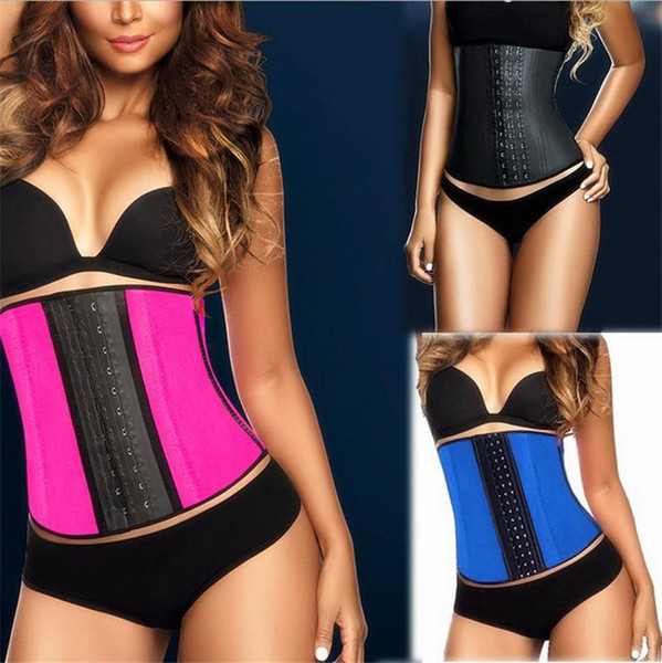 4 Colors Women Latex Rubber Waist Training Cincher Underbust Corset Body Shaper Shapewear Waist Tummy Shaper Body Sculpting Slimming Corsets