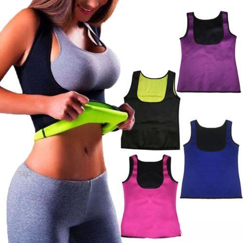 Thermo Sweat Hot Neoprene Body Shaper Slimming Waist Trainer Cincher Yoga Vest Sports vest Bodybuilding