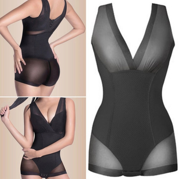 High Quality Lady Slimming Burn Fat Briefs Shapewear Tummy Slim Bodysuit Full Body Shaper free shipping