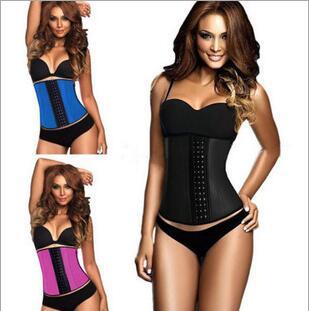 .Women Latex Rubber Waist Training Cincher Corset Hot Shaper Shapewear Body sculpting Slimming Waist tummy shaper Stretch Vest