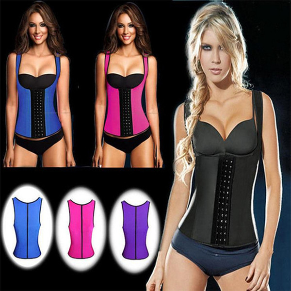 (100pcs/lot)WOMEN SEX Latex Rubber body shaper Waist Trainer training corsets Corset Latex Corset Sexy Women Latex Waist Cincher Slimming