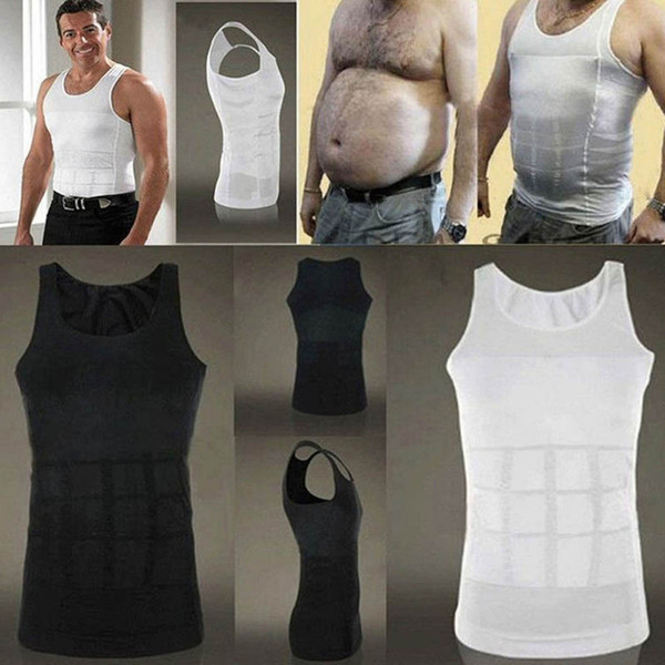 Hot Sale Men Slimming Body Shaper Tummy Shaper Vest Slimming Underwear Corset Waist Muscle Girdle Shirt Fat Burn Body Massager