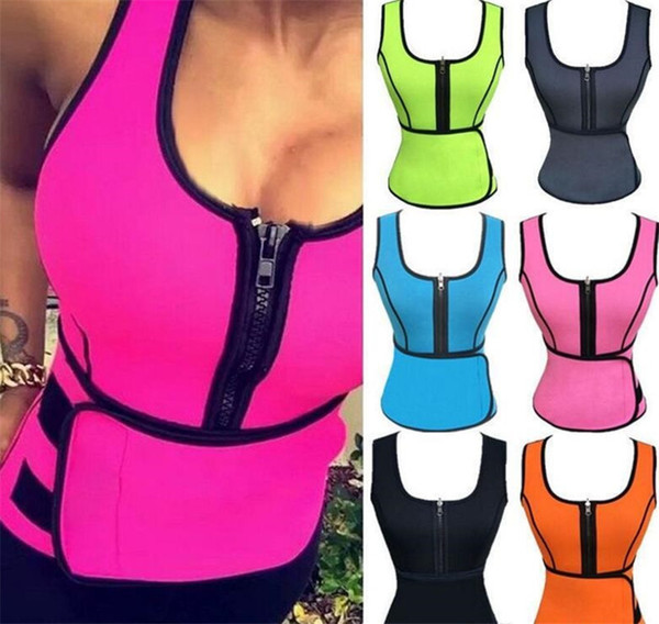 Body Shaper Women Slimming Vest Thermo Neoprene Waist Trainer Neoprene Sauna Vest Vest Adjustable Waist Trainer Body Shaper D0259